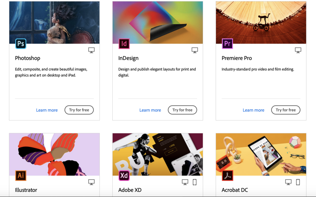 picture of adobe creative cloud