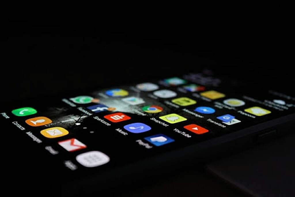 phone in the dark