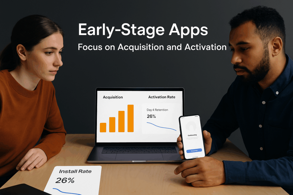 Early stage mobile app KPIs