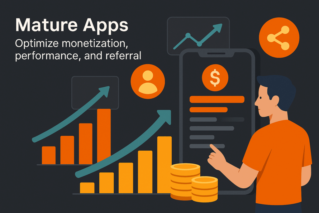 Mature stage mobile app metrics