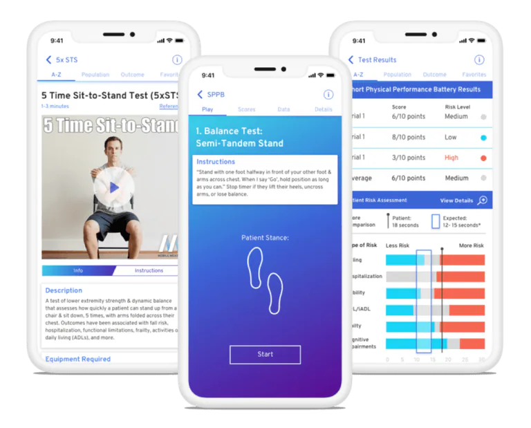 Mobile Measures Showcase physical therapy outcome tracking app