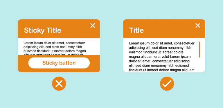 Design easy to find sticky states
