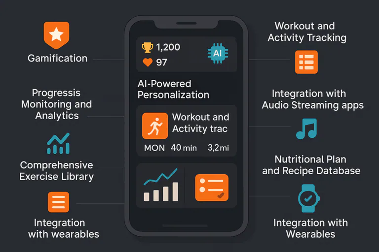 Features of fitness apps