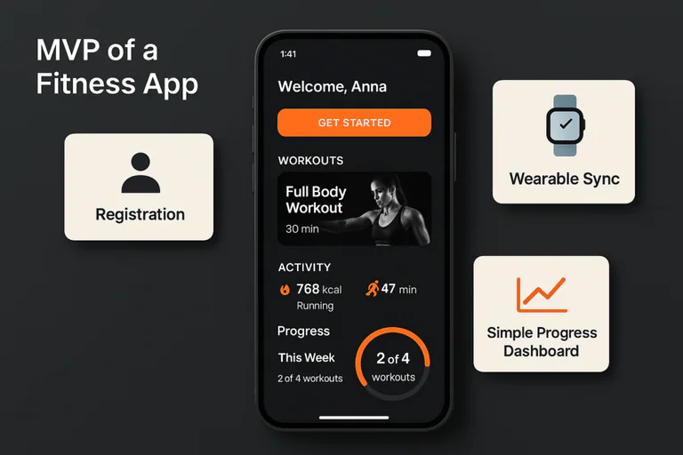 MVP of a fitness app