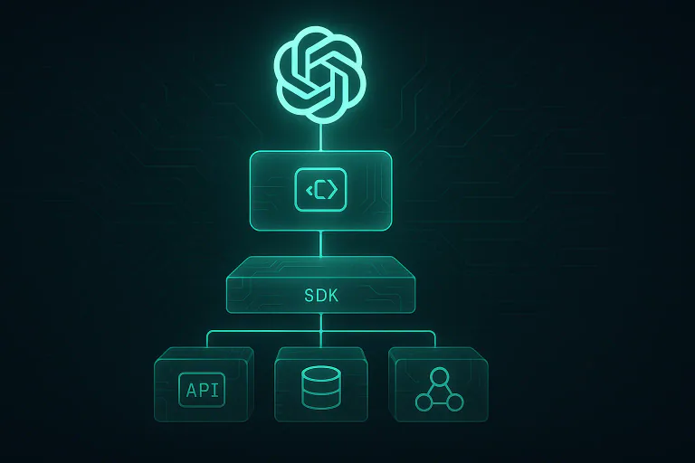 Architecture diagram of ChatGPT SDK and MCP