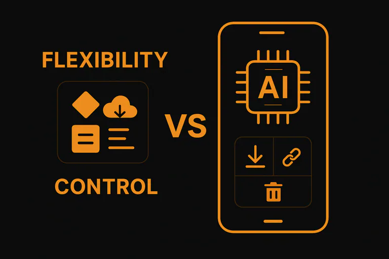 Tradeoff 3 Flexibility vs Control