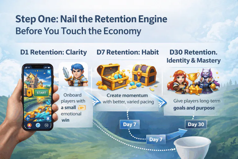 Step One Nail the Retention Engine Before You Touch the Economy