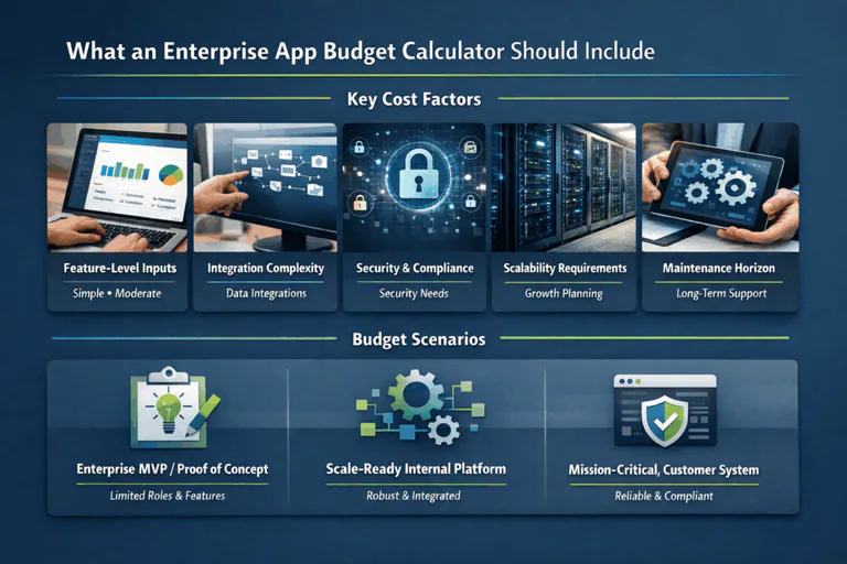 What an Enterprise App Budget Calculator Should Include